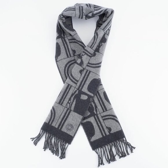 HERMES Gray Scarf - Picture 7 of 7